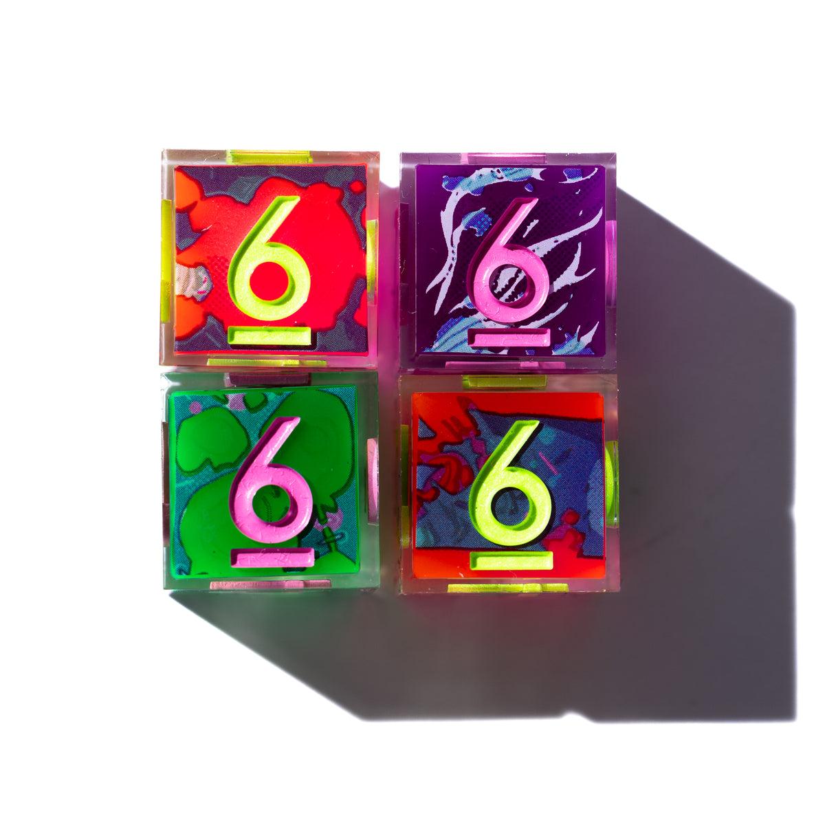 Neon Rot D6s archive reference