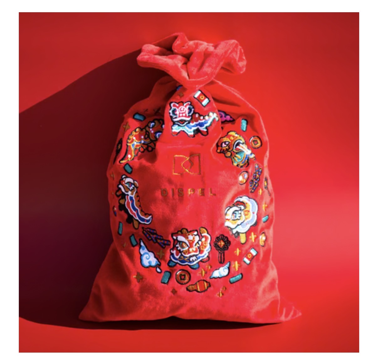 Red Envelope "Lion Dance" Lucky Bag